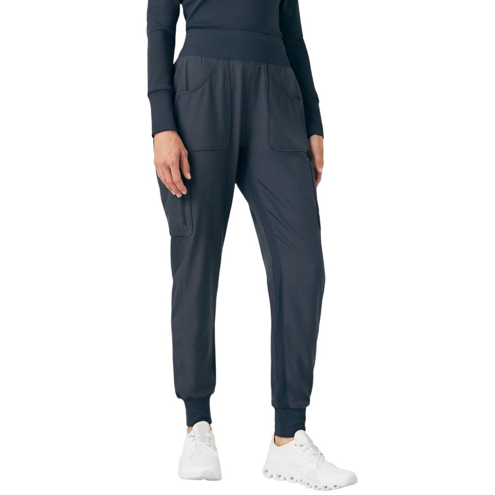NEW Landau Forward 7 Pocket Jogger Scrub Pants Womens 3XL Pewter Medical Nursing